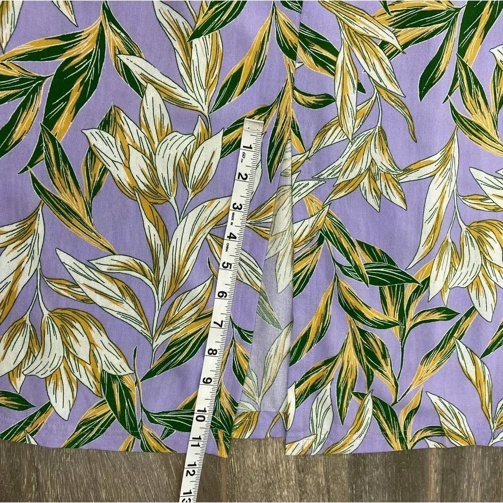 J.O.A. Raya Lavender Tropical Belted Midi Dress - Picture 7 of 13